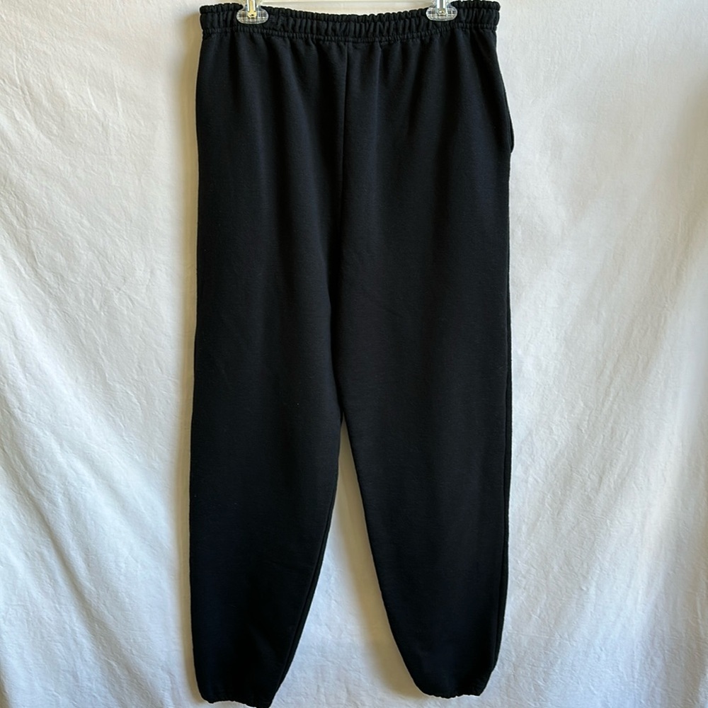 Gildan heavy blend black jogger sweatpants, size 2XL